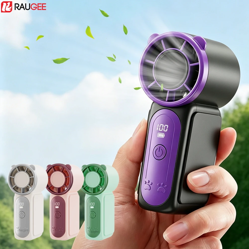 

Mini Hand Fan Portable Handheld Fan 1200mAh USB Rechargeable Portable Small Pocket Fan High Speed Mini Cooling Fan for Outdoor