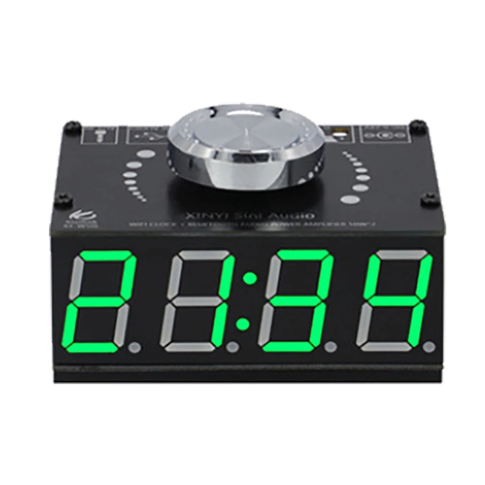 

HIFI 50Wx2 Stereo Bluetooth 5.0 Digital Power Amplifier Board Audio Amplifier Module with WIFI Timing Clock AUX USB