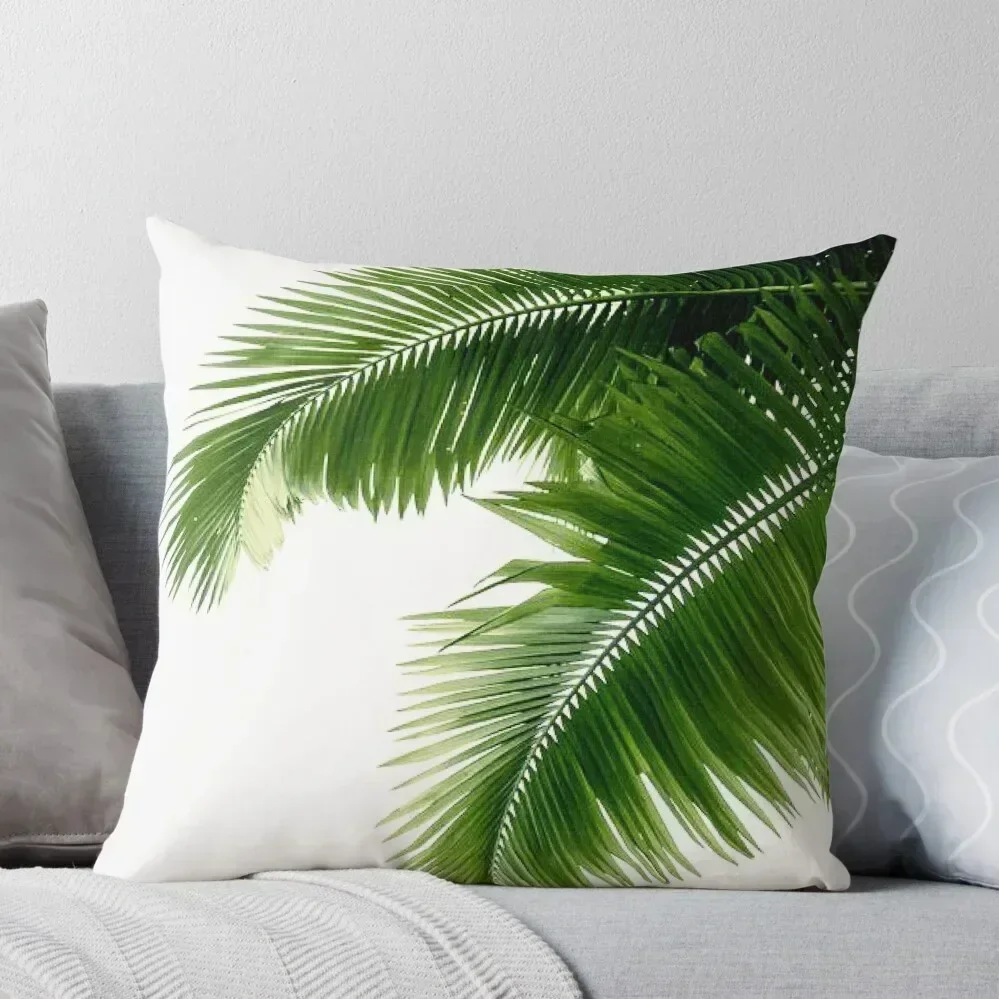 

Tropical Palm Leaves Throw Pillow bed pillows Throw Pillow Covers Embroidered Cushion Cover pillow