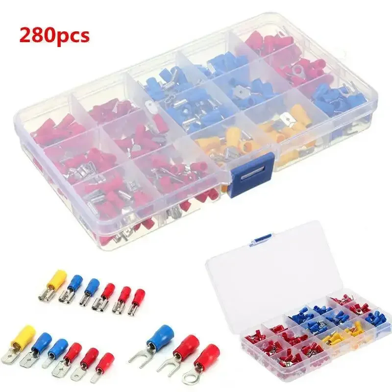 ZEXEF 280/140 قطعة معزول كابلات الموصلات سلك كهربائي تجعيد المجرف بعقب حلقة شوكة مجموعة حلقة العروات توالت محطات متنوعة #6