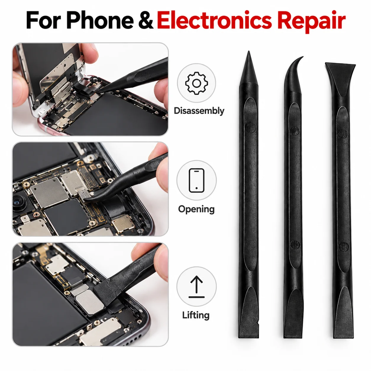 Anti Static Plastic Spudger Nylon Stick Pry Opening Tool Kit for iPhone iPad Tablet Mobile Phone Disassemble Repair Hand Tools