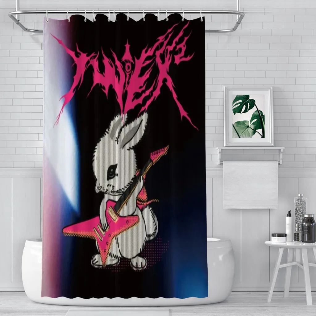 

TWOEX2 Unique decor Modern Fabric Bathroom Shower Curtains art design Print Curtain