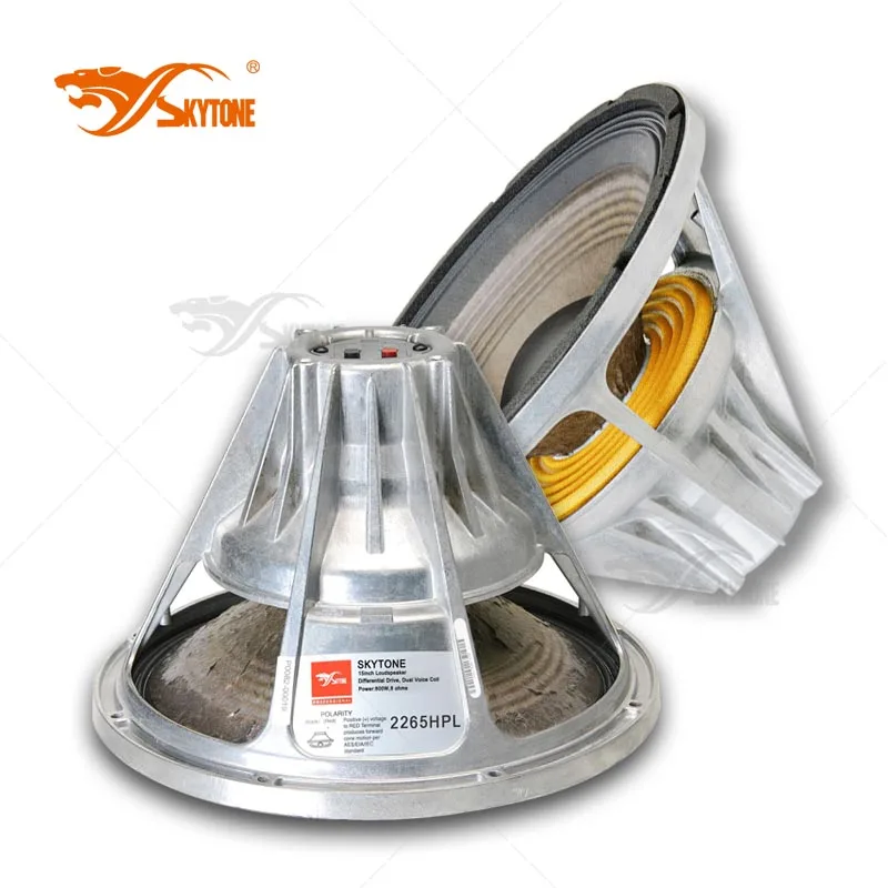 Strong Impact Aluminum Frame Mid Bass 2265HPL Neodymium 15 Inch Woofer Speaker Raw Speaker Professional One Piece