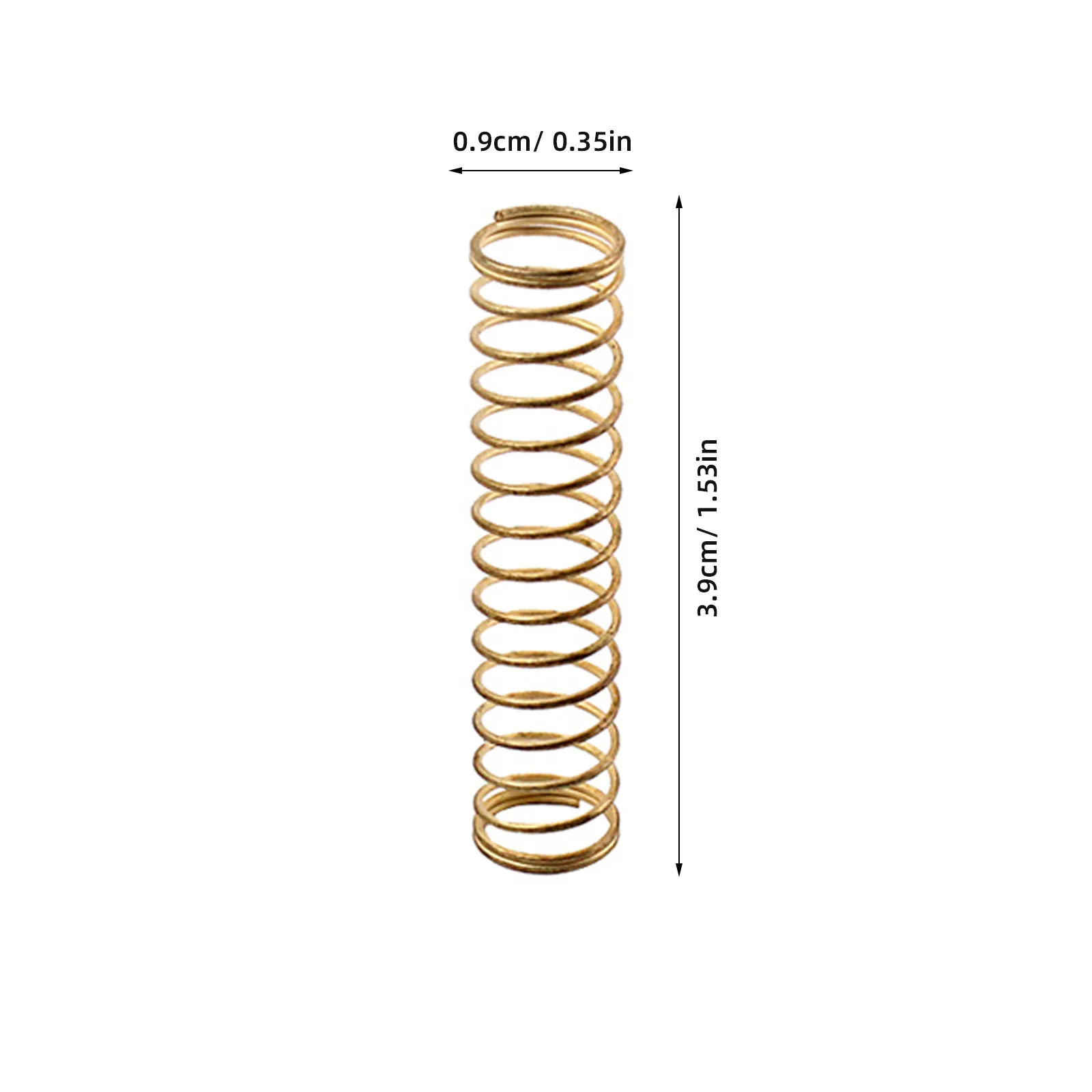 3 Pcs Correct Tension Springs Brass for Trumpet Woodwind Instrument Parts Replacement Repairing Golden Color