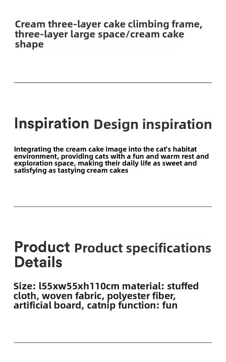 Pet Birthday Cake Cat Climbing Frame Cat Nest Cat Tree Integrated Tongtian Post  Scratch Board Climbing Frame Jumping Platform