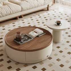 Circular coffee table, living room, small unit, new size, side table, simple modern table for household use