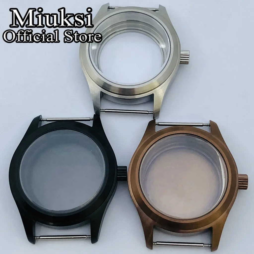 

Miuksi 36mm/39mm silver black copper sterile watch case sapphire glass fit NH35 NH36 NH34 NH38 NH70 NH72 ETA2824 PT5000 movement