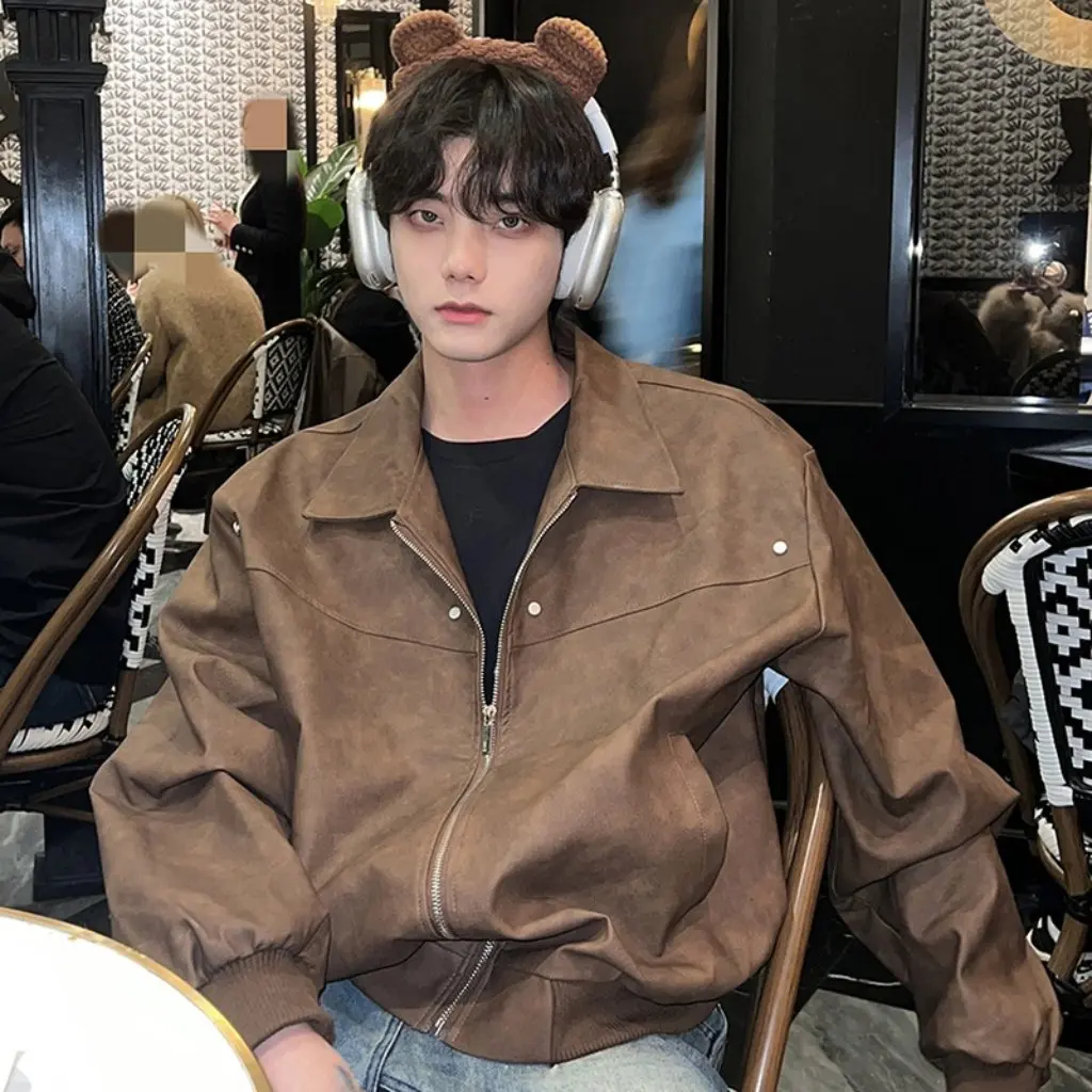 Chaquetas informales de alta gama para parejas, diseño de nicho de primavera y otoño, ajuste holgado para hombres y mujeres, prendas de vestir exteriores de moda nacional