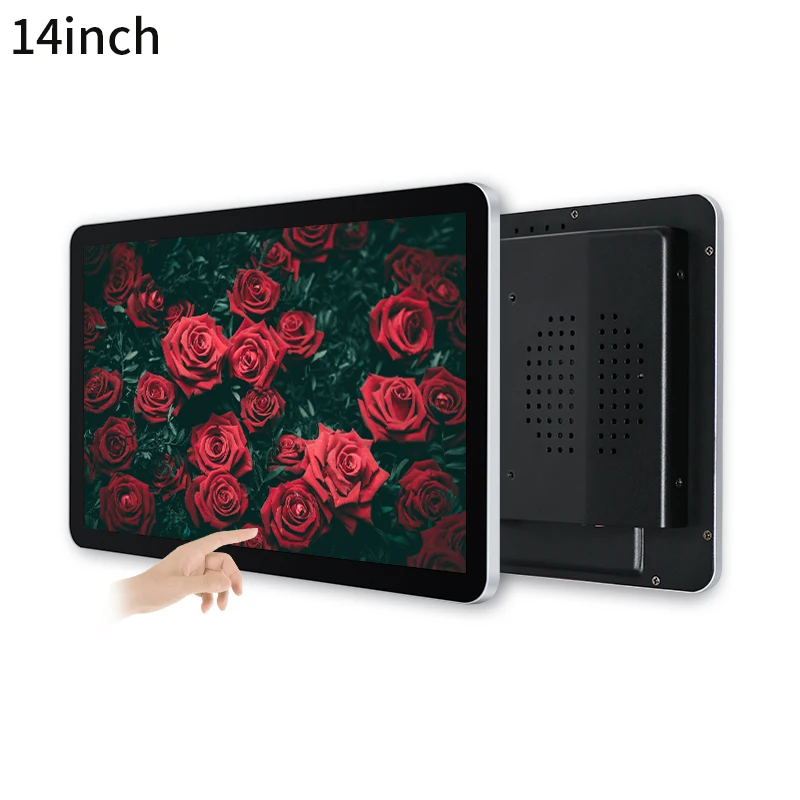 14 Inch IPS HD Widescreen Integrated Touch Monitor Built-In PC DC12V Input Capacitive Touchscreen Desktop LCD Display