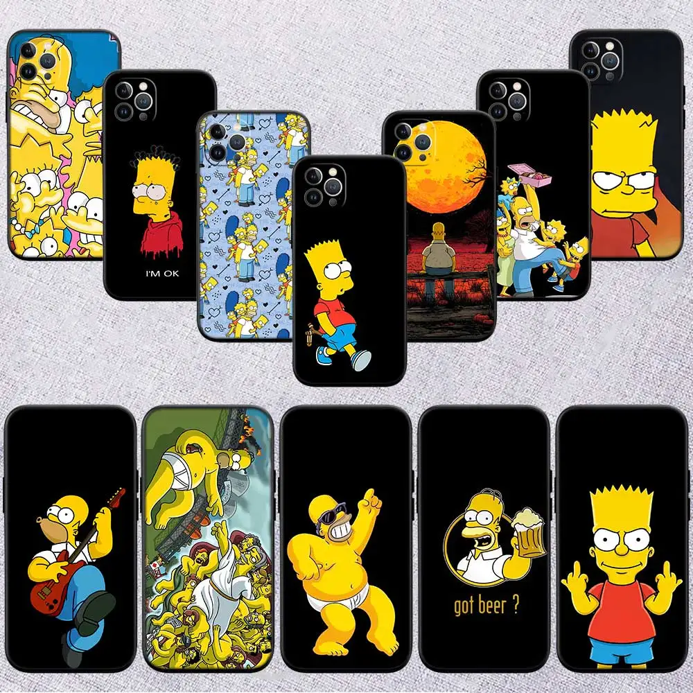 DI42 S-Simpsons-Poster Shell Phone Case for Samsung Galaxy Note 10 20 S23 S24 S25 Ultra FE Plus Edge Lite A02S A35 A07 A17