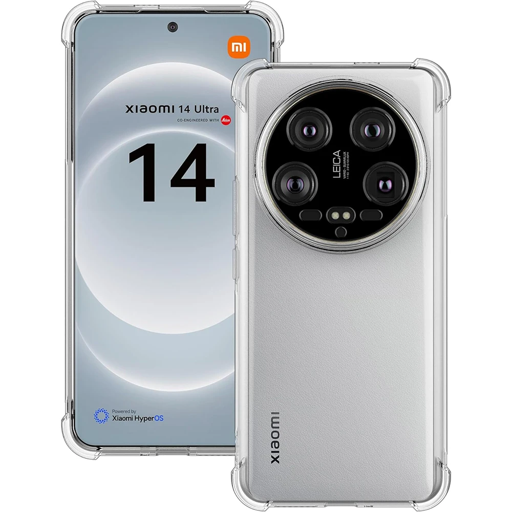 

Corners Shockproof Cover Clear Soft TPU Camera Protection Phone Case For Xiaomi 14Ultra 14 Ultra Pro Cases Capa Coque Silicone