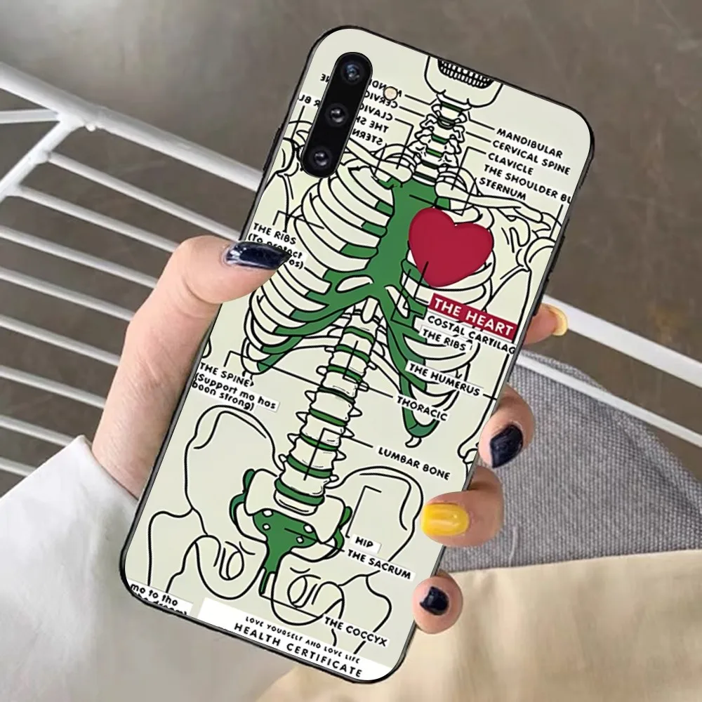 Radiological human organs Skeleton skull Phone Case For Redmi Note 4 X 5 A 6 7 8 T 9 9S 10 11 11S 11Epro Poco M3 pro