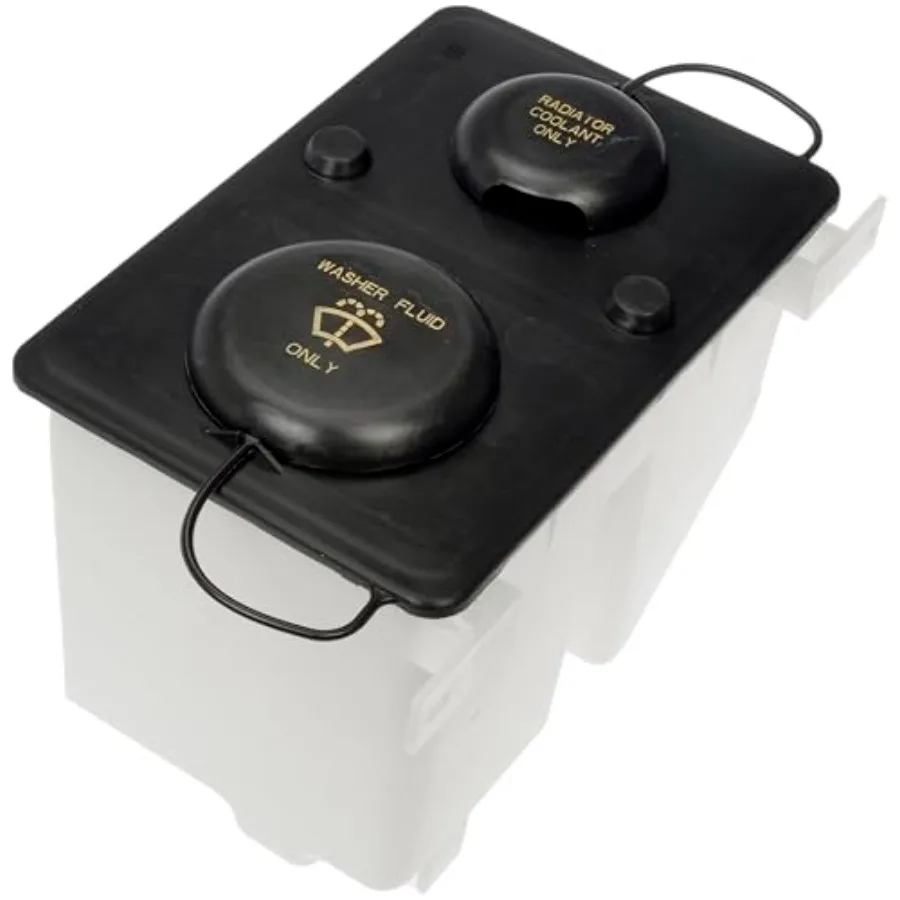 

603-212 Front Coolant And Washer Fluid Reservoir with Cap Assembly Compatible with Select Ford Models