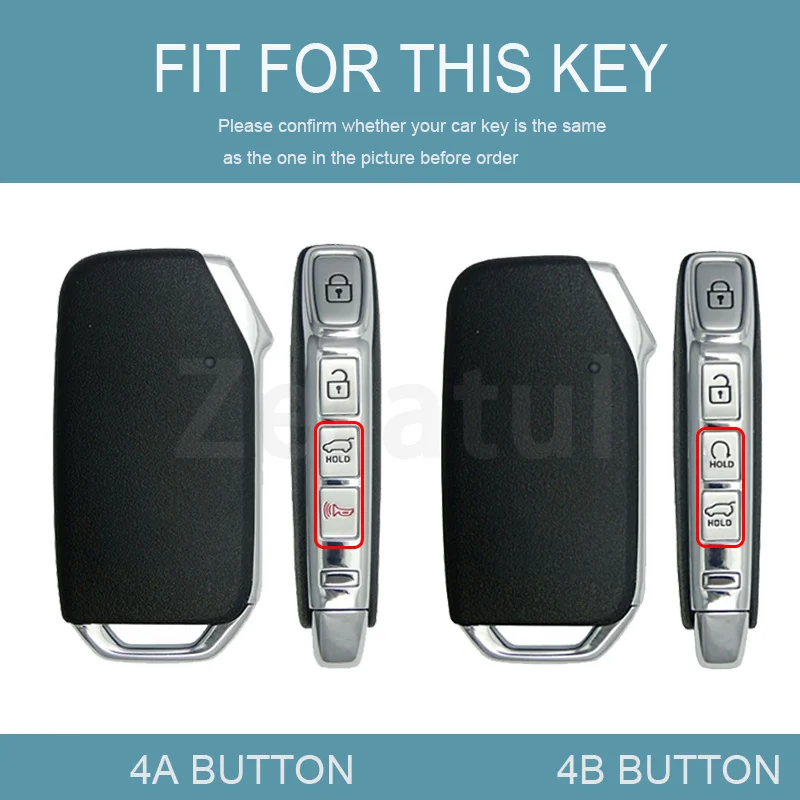 4 Buttons TPU Shell Car Remote Key Case Cover For KIA KN Sportage R Ceed Cerato Forte Niro Soul Stinger Sorento Telluride GTLine