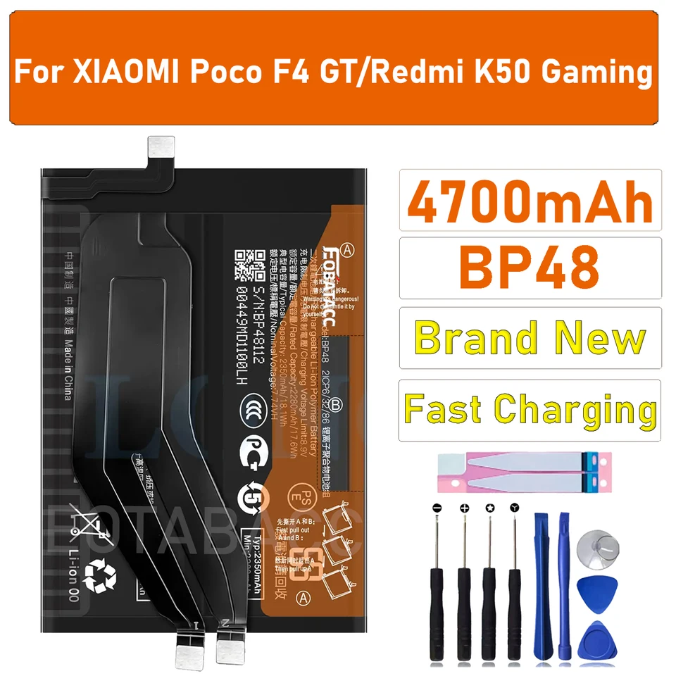 Batería nueva BP4K para Xiaomi Poco F1/F2/F3/F5 PRO/F4 GT/F4 5G/F6 PRO/Poco F5 BP4K BP48 BM5N BM5W + herramientas gratis 5