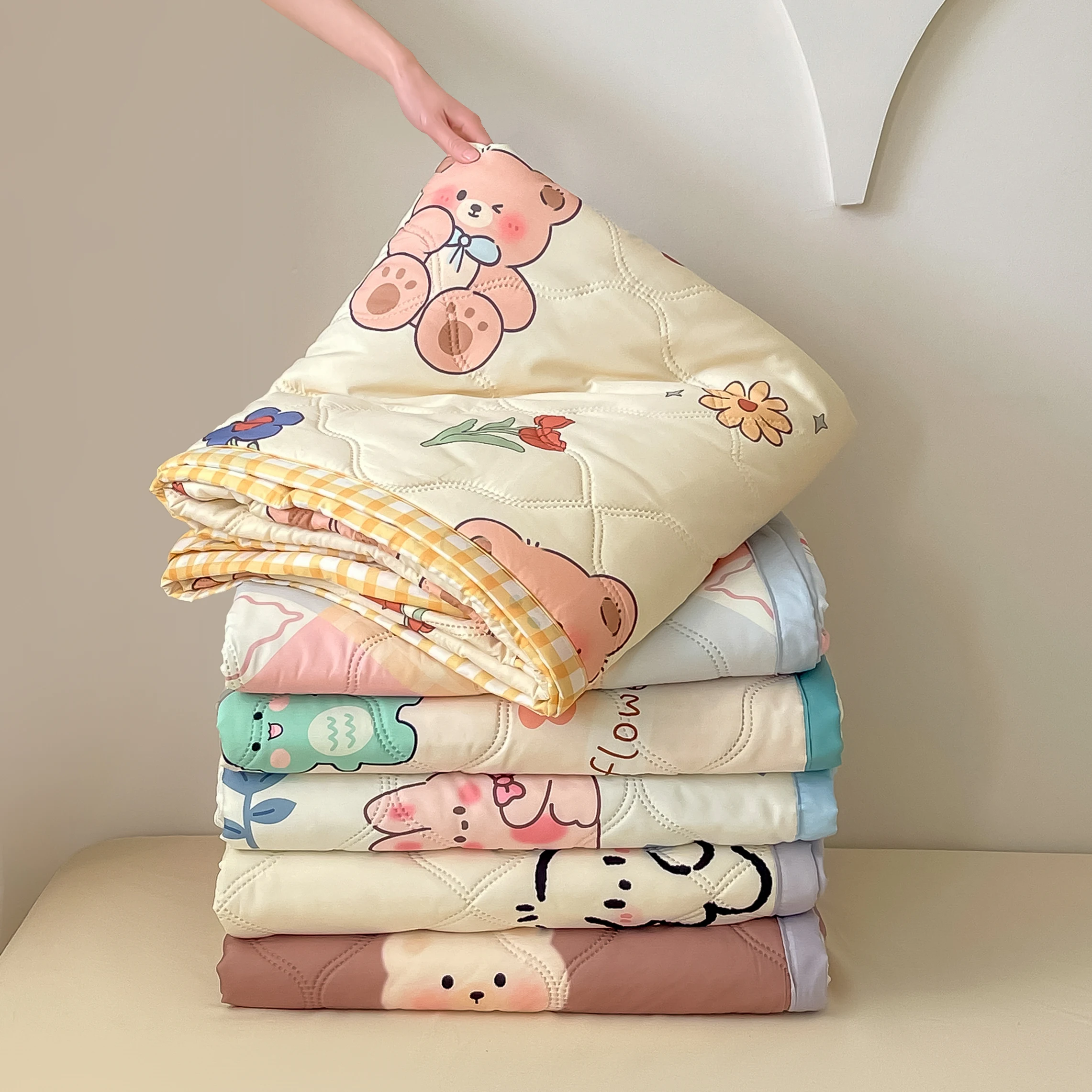 Yanyangtian Dekbed Zomer Quilt Slaapkamer Beddengoed Cover Dubbel Bed Quilt Dunne Watten Deken Honden Kennel Bed Mat Katten Quilt