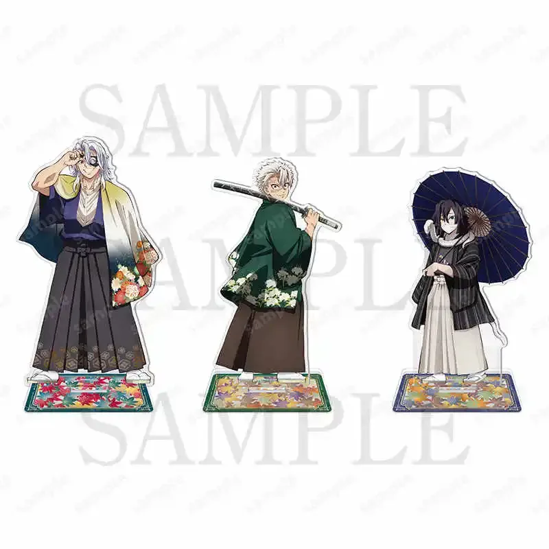 Game Iguro Obanai Shinazugawa Sanemi Uzui Tengen Acrylic Stand Doll Anime Figure Model Plate Cosplay Toy for Gift