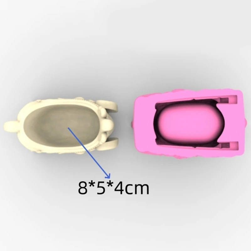 Multifunktionale Silikonform, weihnachtliche Schlittenform, Sukkulentenhalter, Formen für Sukkulenten, Töpfe, Aufbewahrungsbehälter – Detail 3