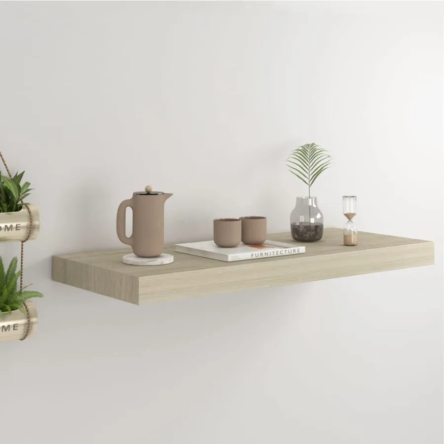 

Floating Wall Shelf Oak 23.6x9.3x1.5 MDF