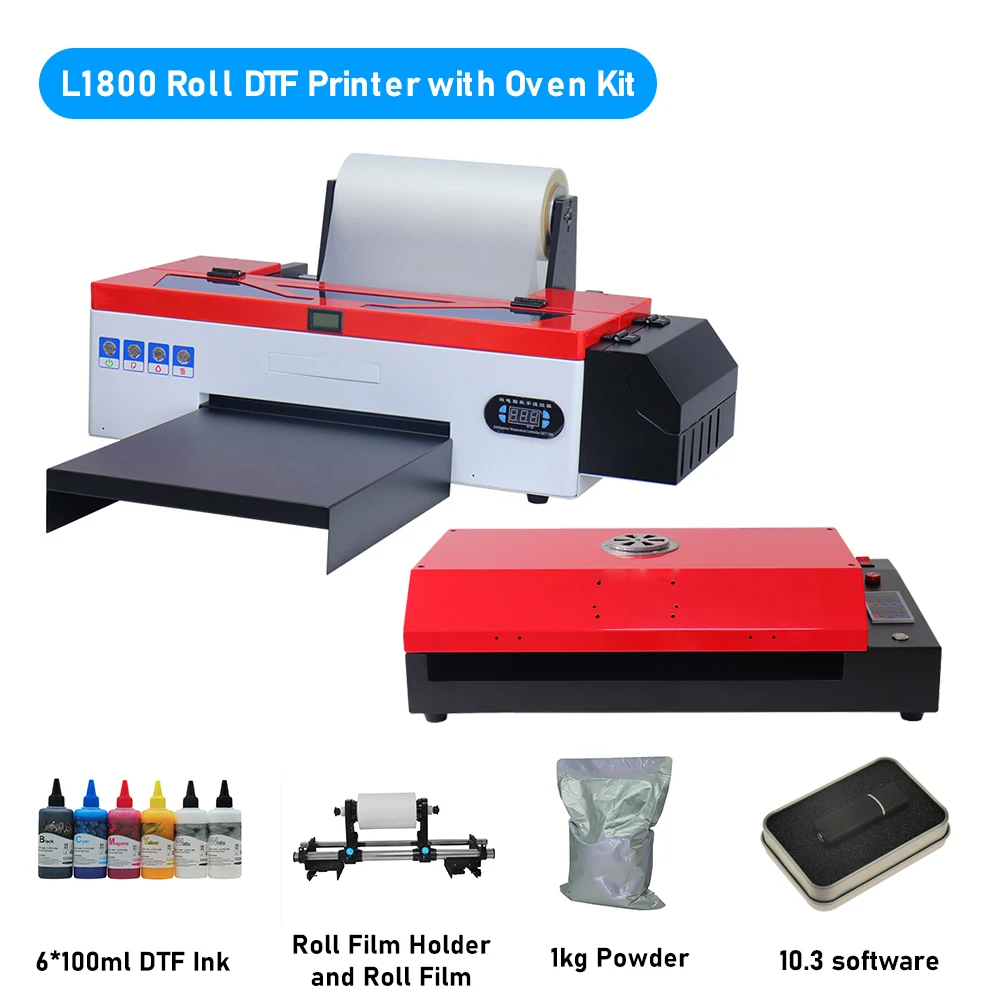 

Комплект для принтера A3 DTF для Epson L1800 R1390 DX5, принтер для печати на футболках A3 DTF, прямая передача тепла пленке, принтер A3 DTF