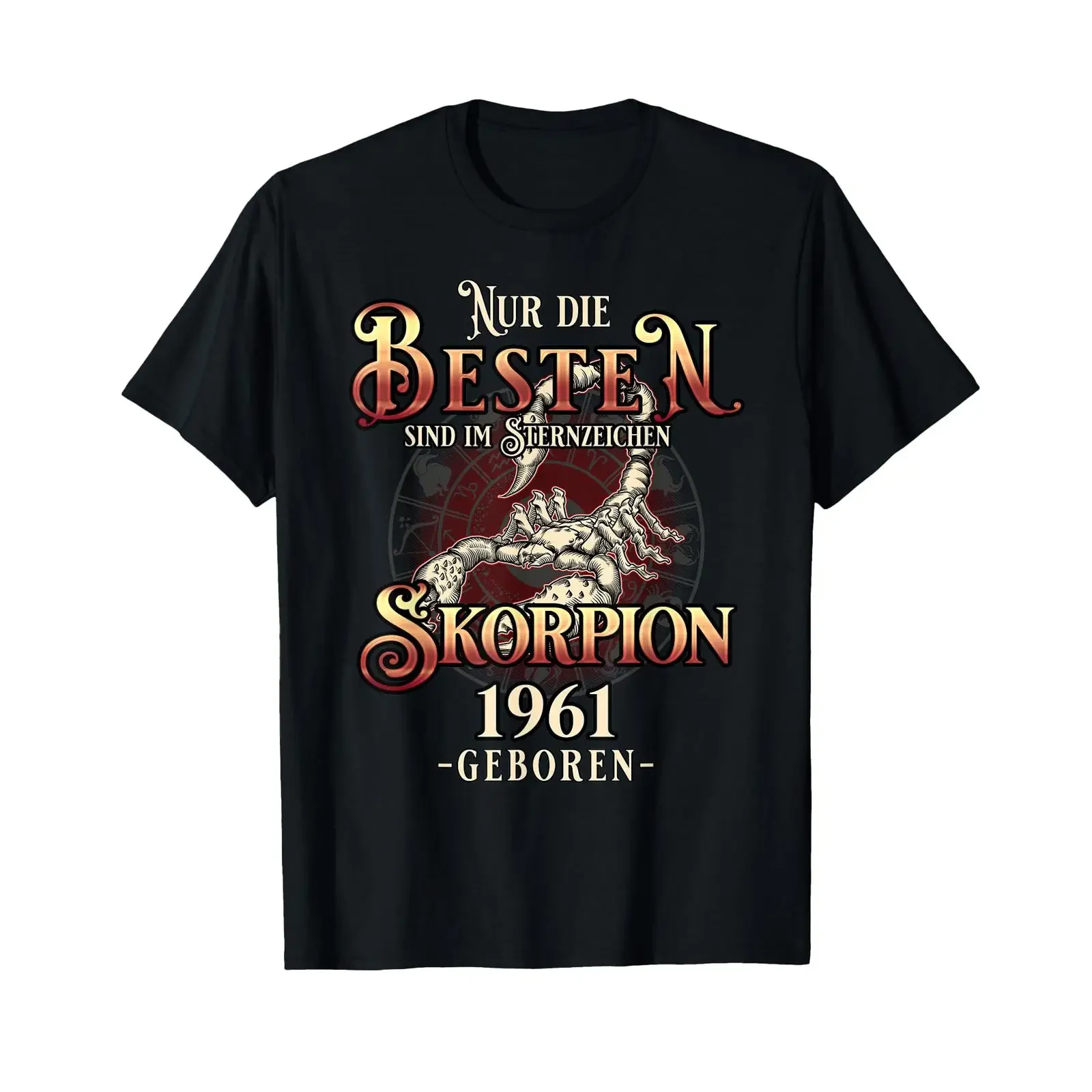 Scorpio Zodiac Sign Best T Shirt for those born in October or November 1961 vintage Washed Top For Everyday Wear Breathable