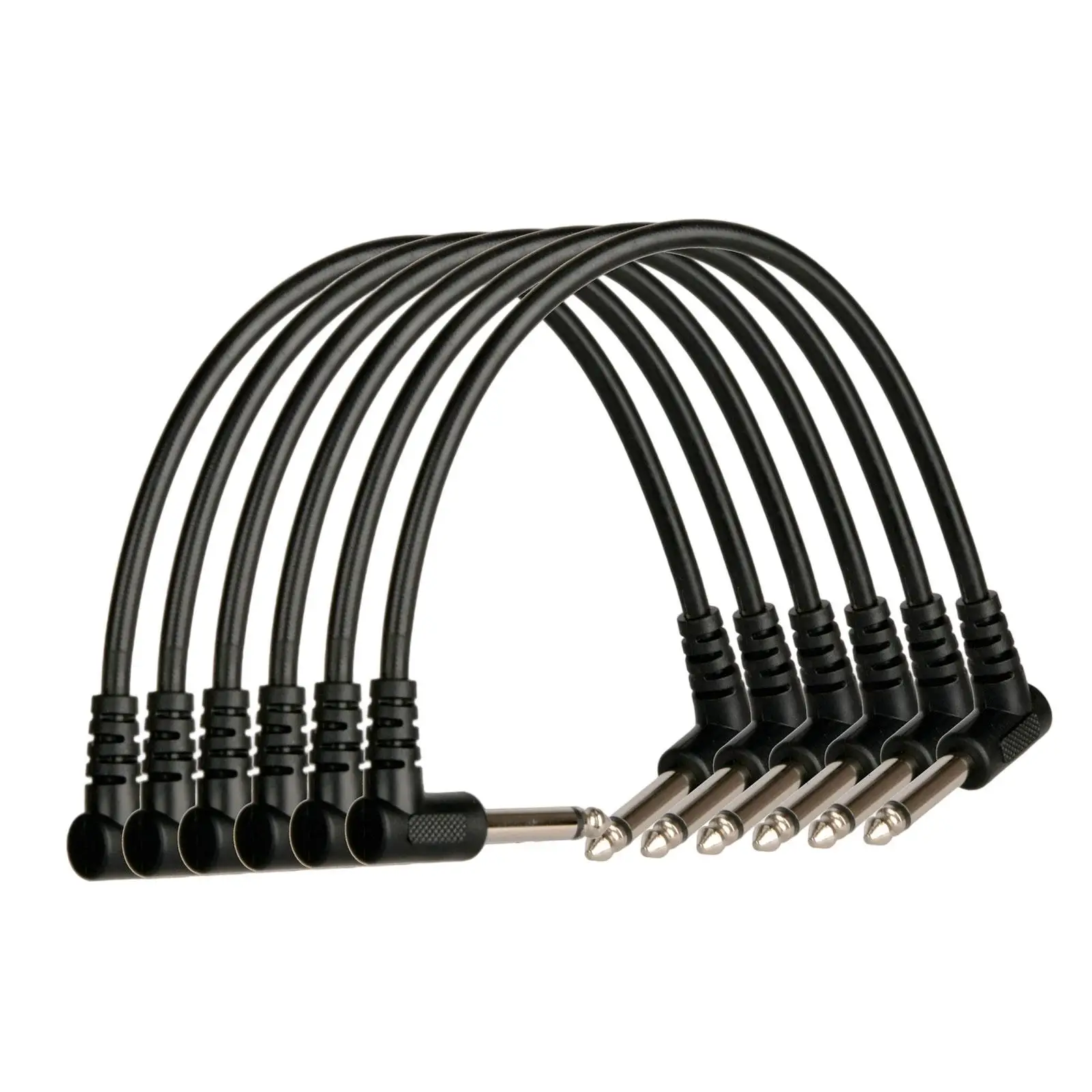 Electric Patch Cable Brass Metal Rubber Portable 12 Inch Replacement Audio Line for Guitar Effects Pedal