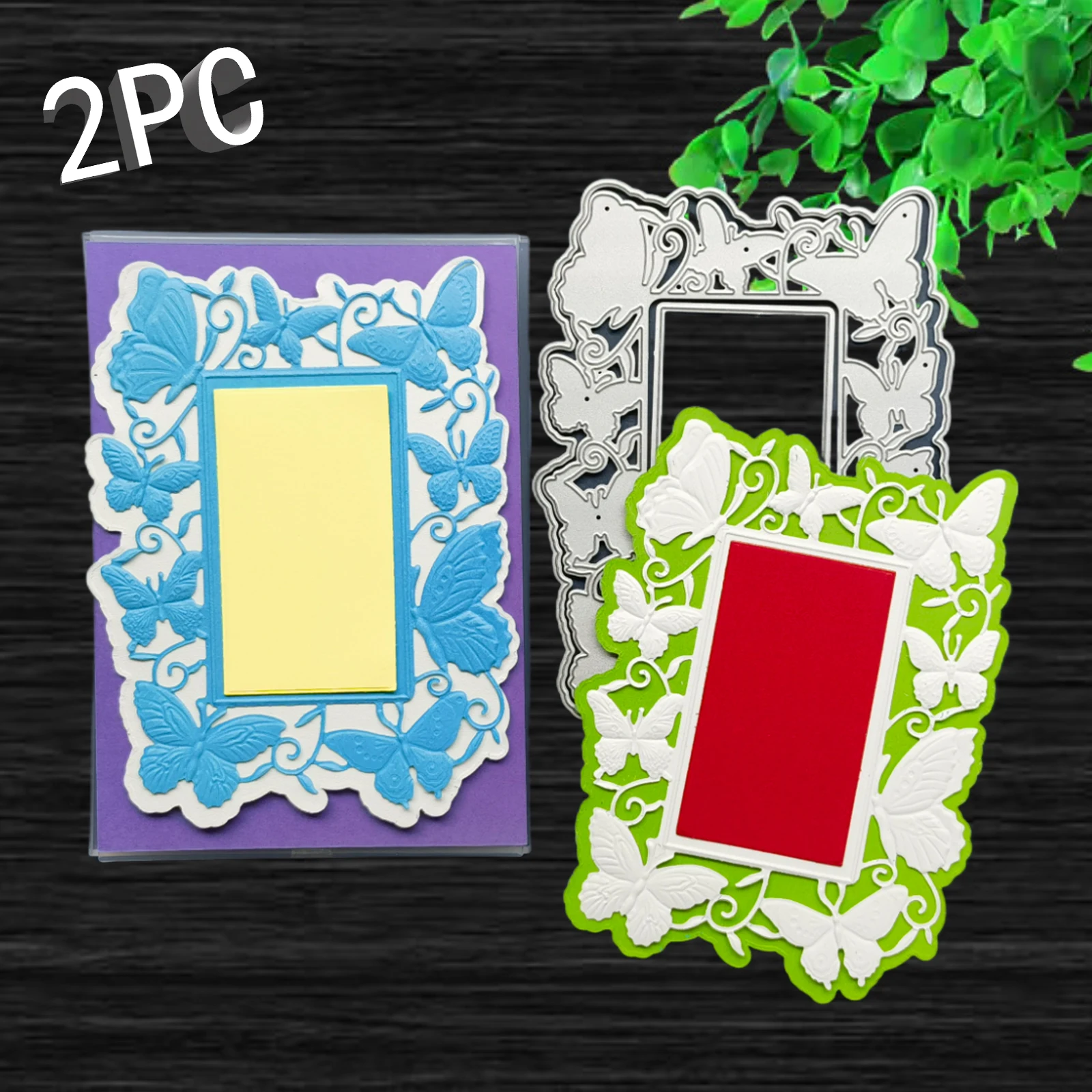 2025 newly launched 2-piece set of 3D embossed folders and metal die-cutting, limited time special offer, holiday series, butter