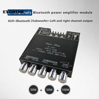 ZK-TB21 TPA3116D2 Bluetooth 5.0 Subwoofer Amplifier Board 50WX2+100W 2.1 Channel Power Audio Stereo Amplifier Board Bass AMP