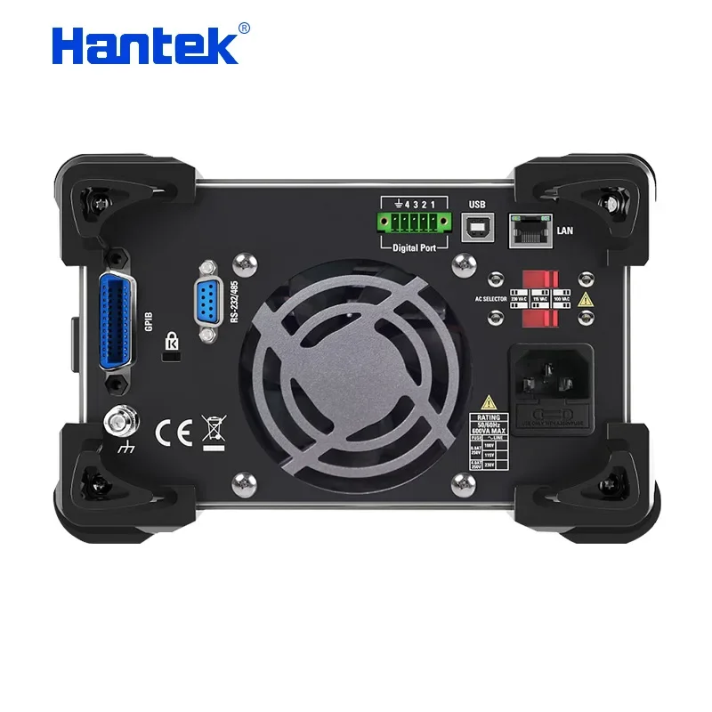 Hantek Fonte de alimentação estabilizada DC linear programável de quatro canais HDP4000 Série 1mV 1mA 245W Potência de saída 4,3 polegadasColorDisplay