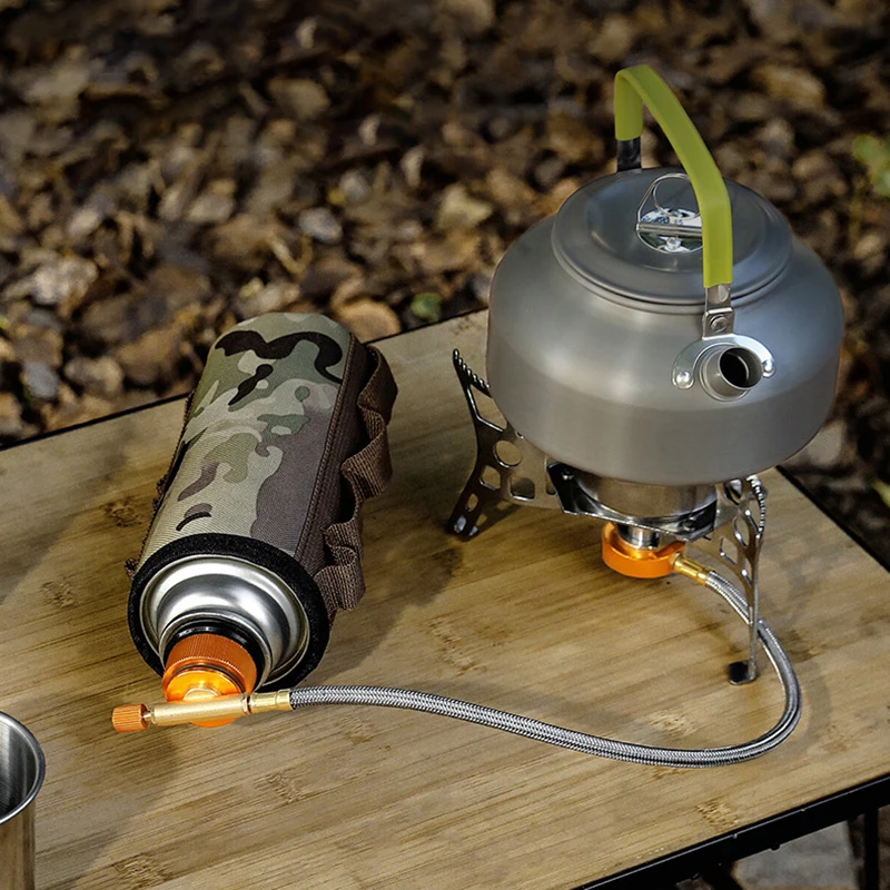 في الهواء الطلق التخييم موقد غاز محول موقد غاز حديدي موصل الألومنيوم خزان الغاز محول في الهواء الطلق نزهة موقد البروبان الملء محول #2