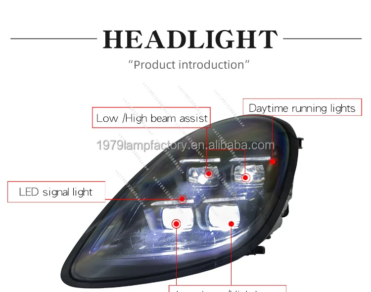 

[1979] 2013 2014 2015 Car Headlamp 981 Headlight Upgrade To 2025 Pdls Style Led Headlights for Por，。sche Cay。。。man B。。oxster