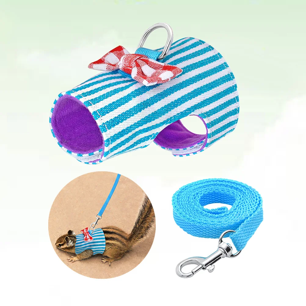 Pet Harness with Leash for Small Animals Breathable Air Mesh Vest Harness Lightweight Adjustable Strap Suitable for Rabbit