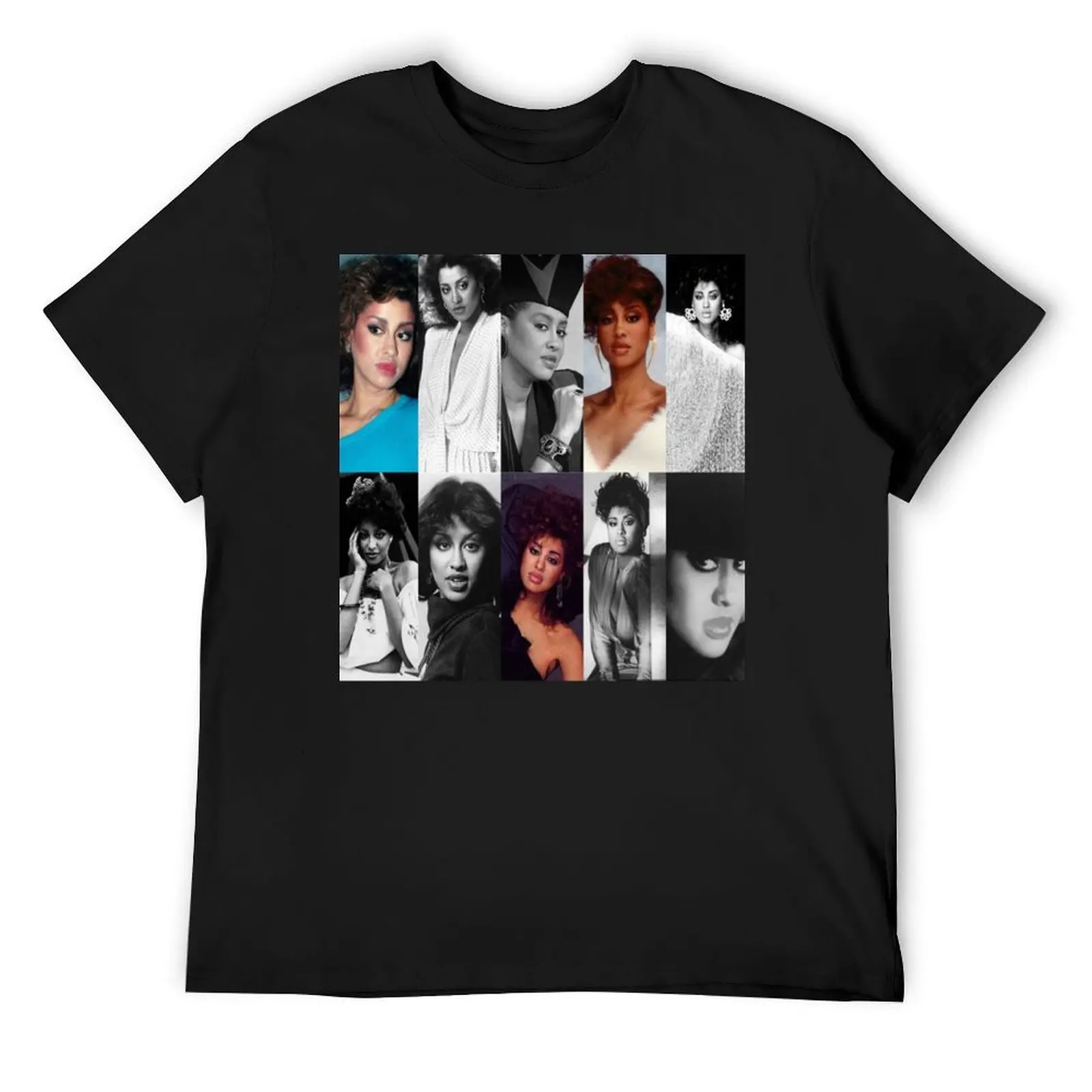 Phyllis Hyman collage T-Shirt basketball graphic tees vintage mens designer clothes