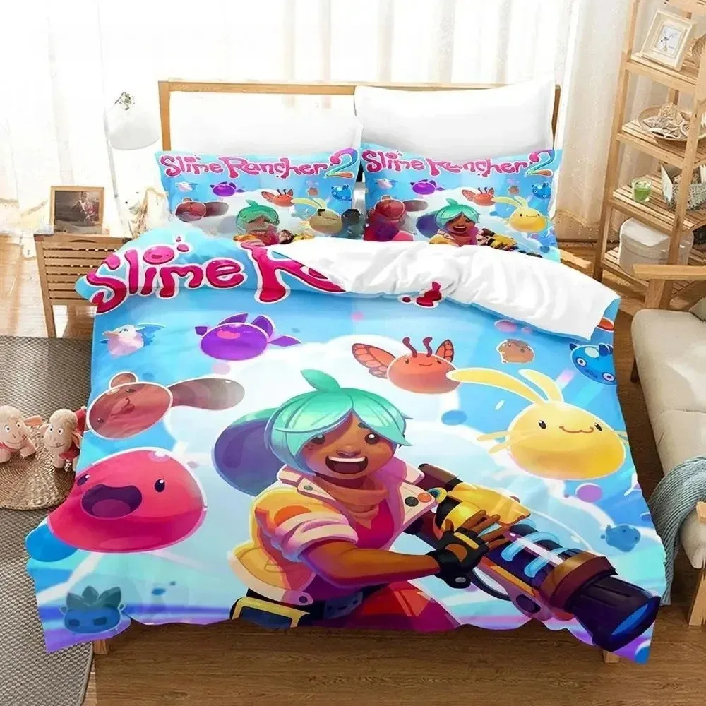 Slime Rancher 2 Bedding Set For Bedroom Soft Modern Bedspreads Comefortable Kids Duvet Cover Quilt Cover And Pillowcase