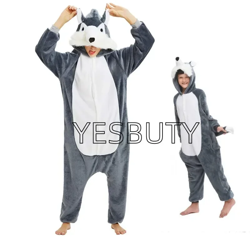 بيجامات ذئب كيغورومي ، ملابس نوم للكبار ، زي تنكري للحيوانات ، ملابس هالوين ، ملابس عيد الميلاد ، الشتاء