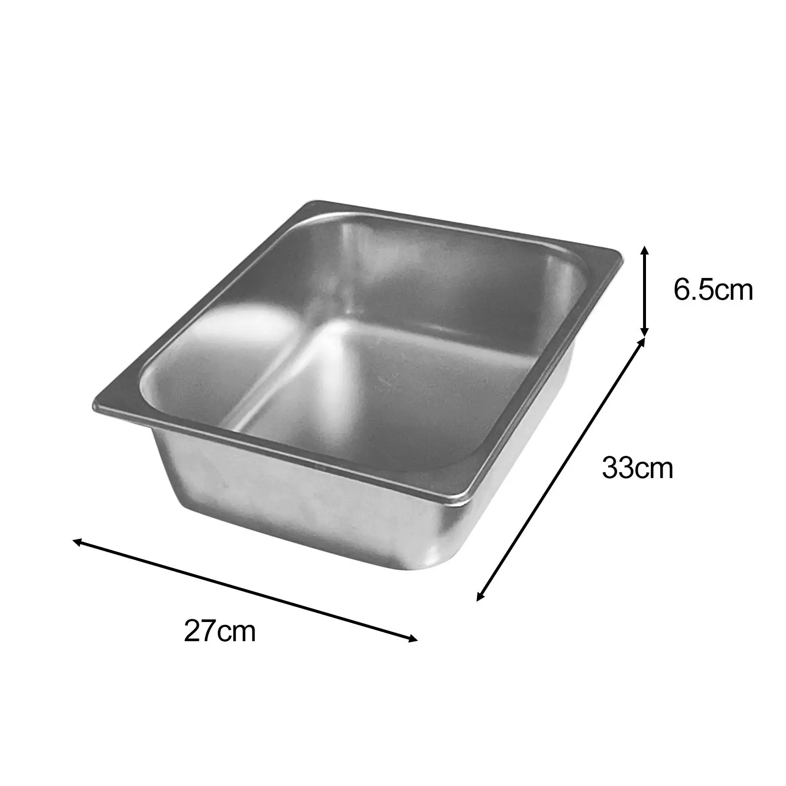 Stainless Steel Food Pan Steam Table Pan Half Size Commercial Catering Pan Hotel Pan for Food for Eid Festivals Parties Hotel