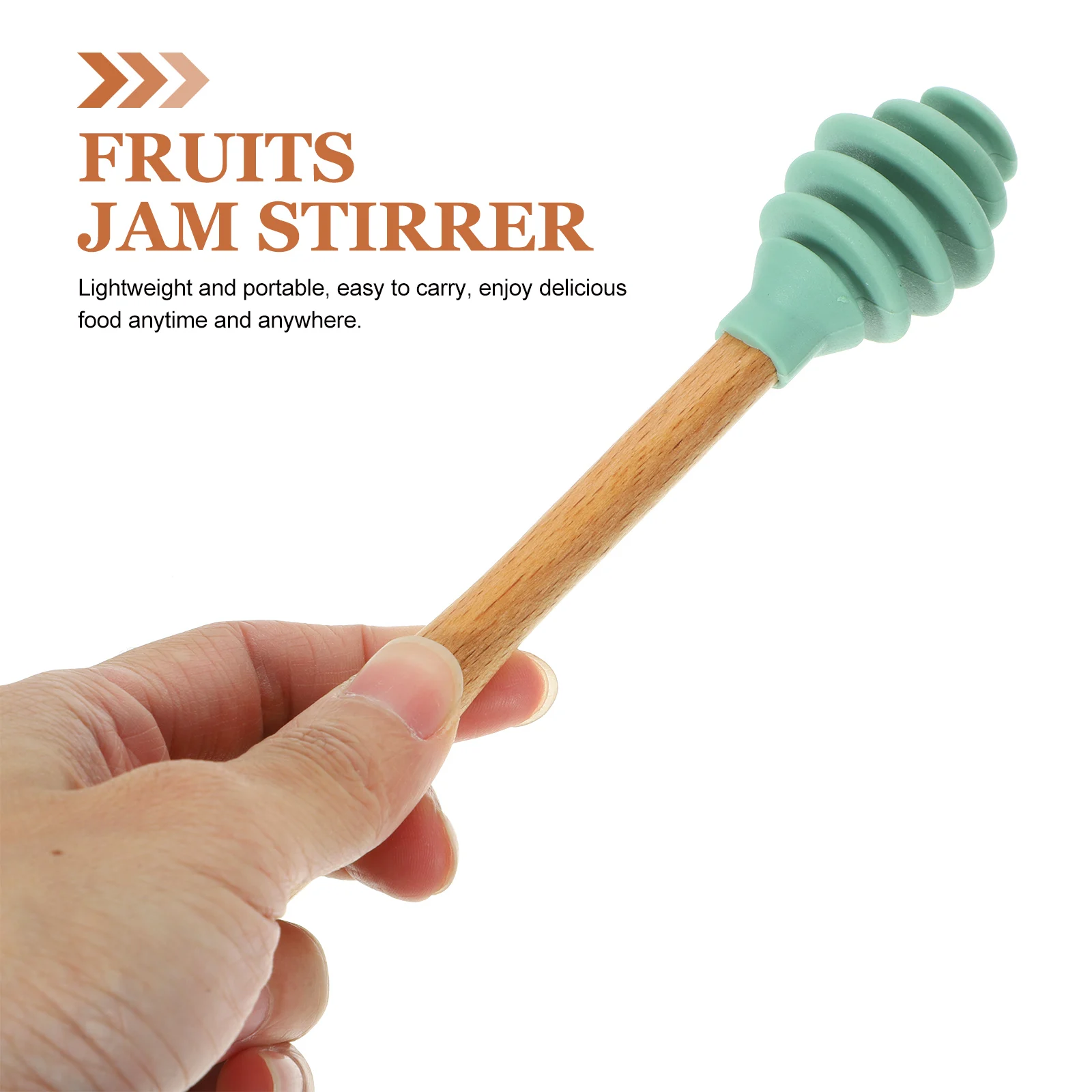 

3pcs Silicone Honey Stirring Rod Food Grade Bee Drink Stick Pink Red Reusable Wear Resistant Fruit Jam Mixer Kitchen Tool