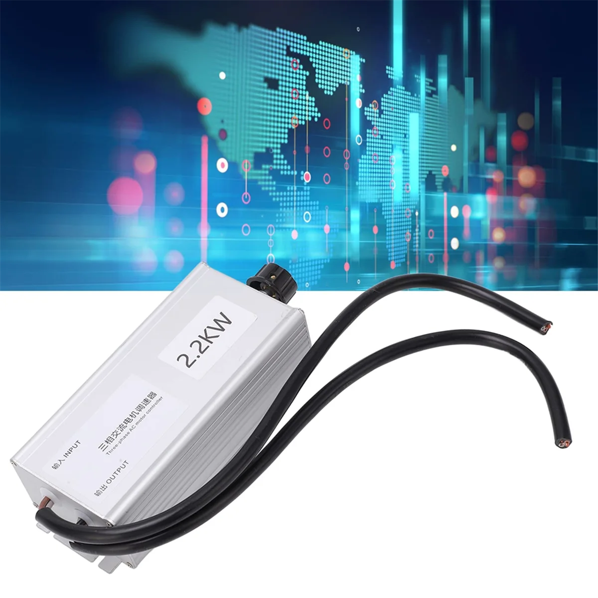 

GET! Motor Speed Controller, 2.2KW 3 Phase Aluminum Alloy 380V Variable Electronic Speed Regulator for Purification Axial Fan