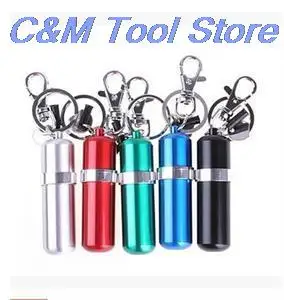 1 PC Alcohol Key Chains ST Burner Lamp With Keychain TS Designer Durable Portable Stainless Steel 6.5x2cm