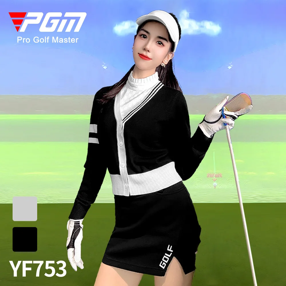 

PGM Golf Clothing Женское шерстяное пальто Теплый удобный свитер из эластичной ткани пальто в спортивном стиле