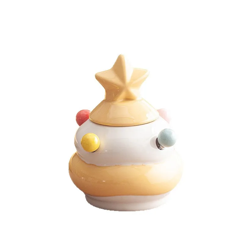 Fruit fork storage jar, cute toothpick box, high-value living room fruit plate, New Year's candy, melon seeds, dried fruit plate