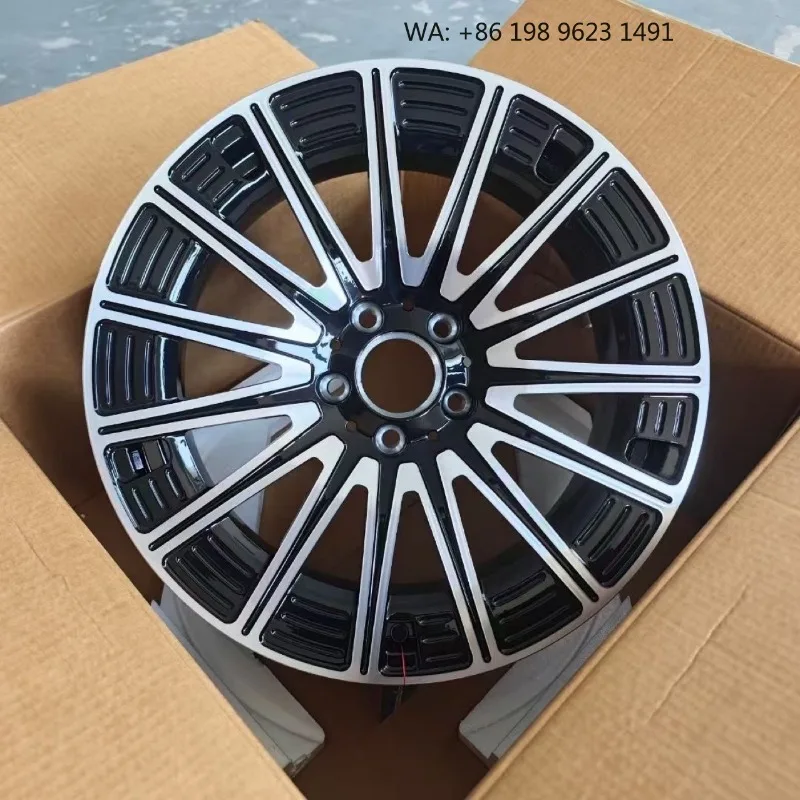 High end customized wheel hub Multiple  Inch deep concave forged alloy rims, 5x3 PCD gold polished finish, single piece sporty