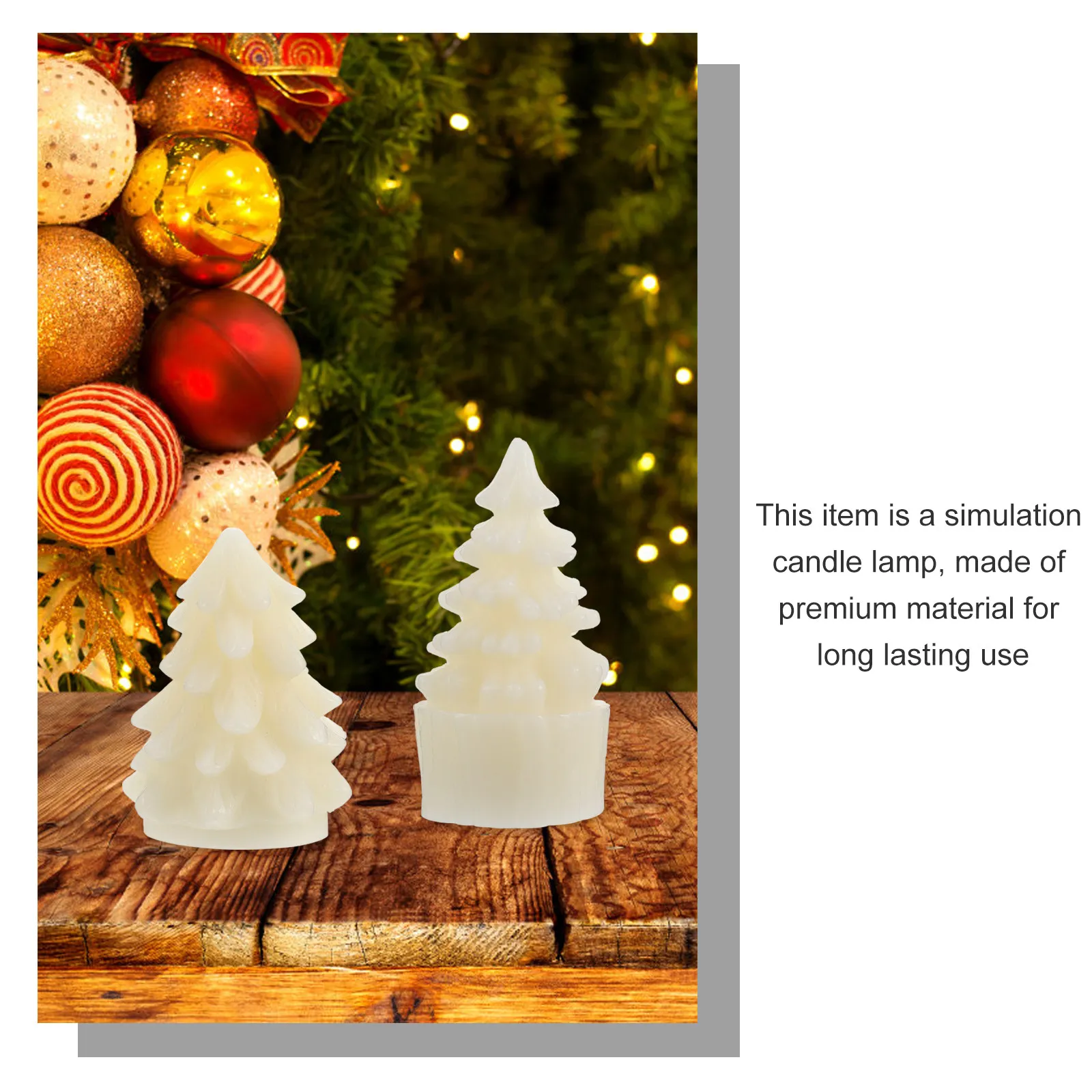 3Pcs Christmas LED Light Decorative Lamp Electronic Lamp for Home Wedding Festival Garden Restaurant Church