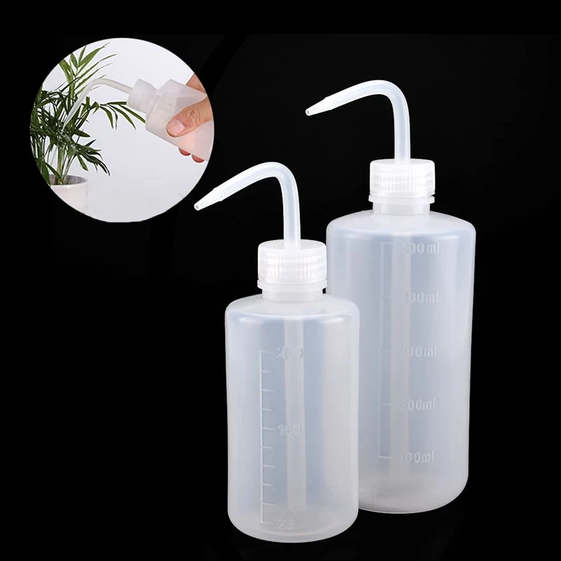 플라스틱 곡선 물병, 다육 물병, 250ml + 500ml, 10 개 식물 및 꽃