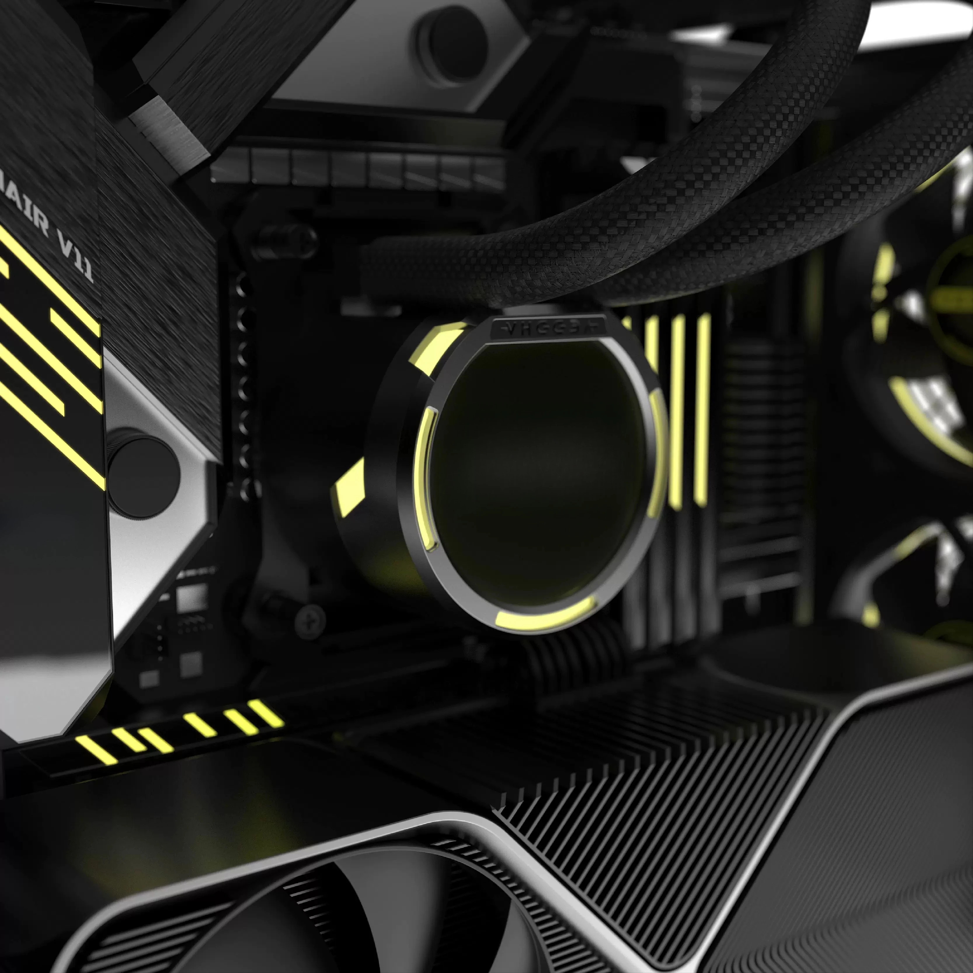 Gabinete de PC ATX de estrutur - Pc Gaming Water Cooling avaliação e preço