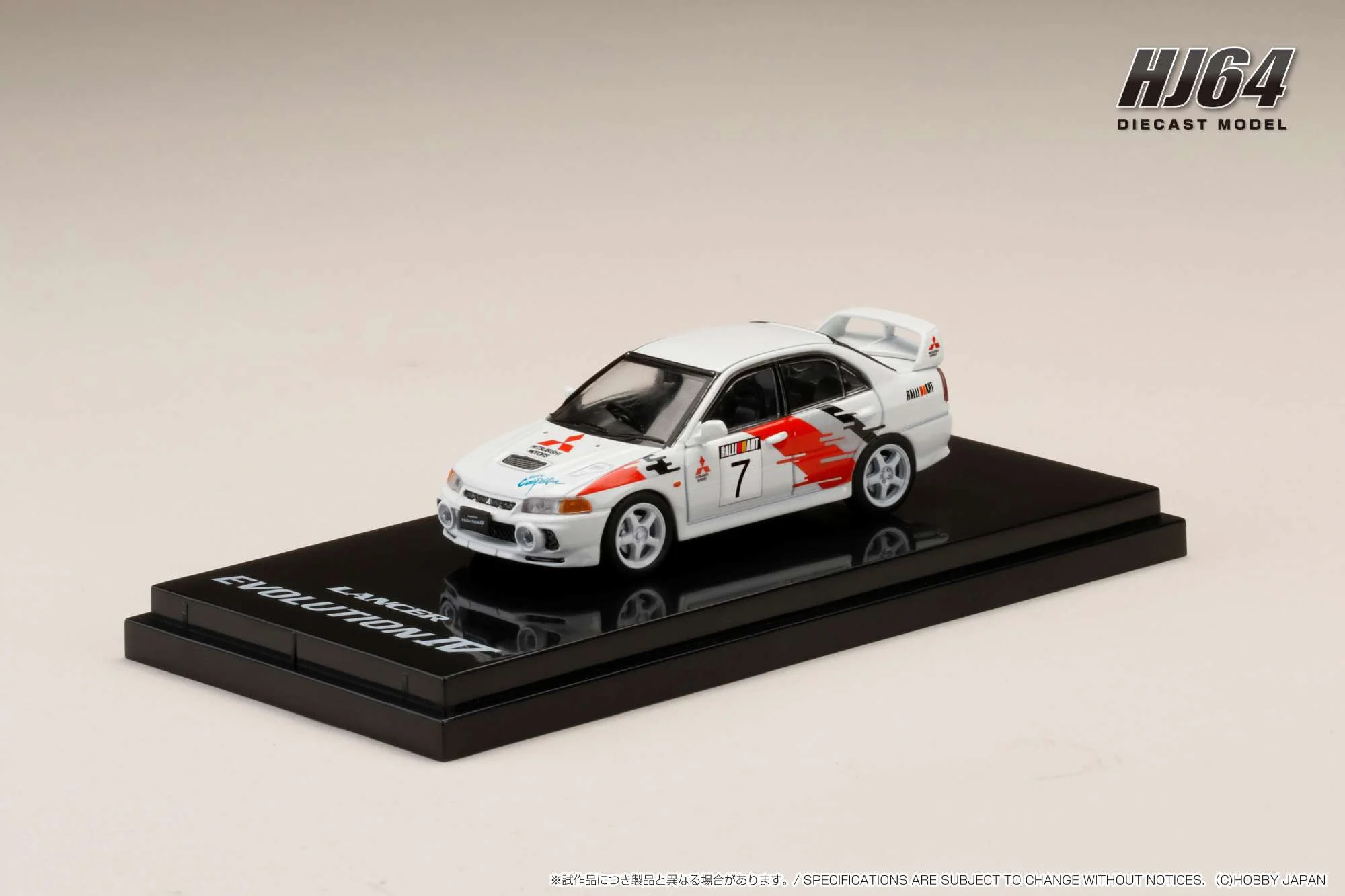 Hobby Japan 1/64 for Lancer EVO 4 Diecast Model Car Kids Toys Gift