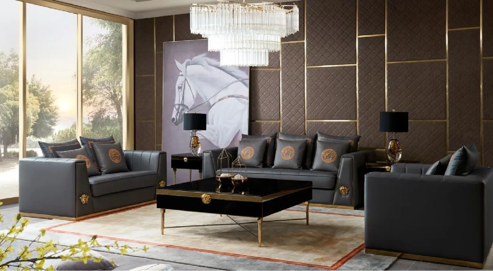 خدمات تصميم تقديم ثلاثية الأبعاد تصميم منزلي لتصميم معماري لشقة غرفة المعيشة وغرفة النوم المعاصرة