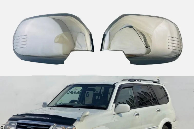 Chrome Mirror Side Lid Cover Trim For 99-05 Suzuki Grand Vitara ESCUDO