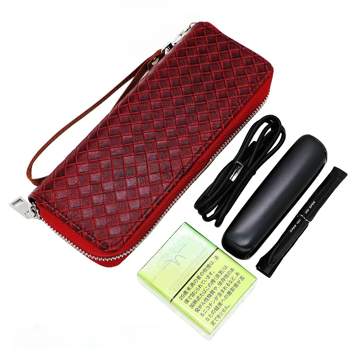 ポータブル-プルーム-オーラ-収納バッグ-ジッパーとリストストラップ付き-電子タバコ用保護ケース-大人用-ノーブランド-hx-aura-05