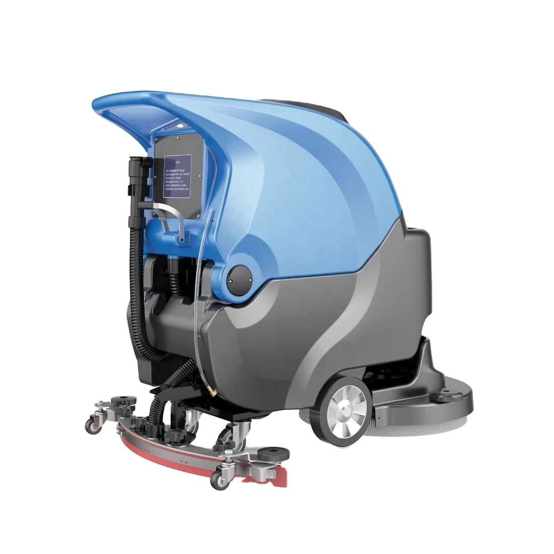 Machine de nettoyage de sol électrique avec fonction d'aspiration et brosse pour un nettoyage efficace des sols
